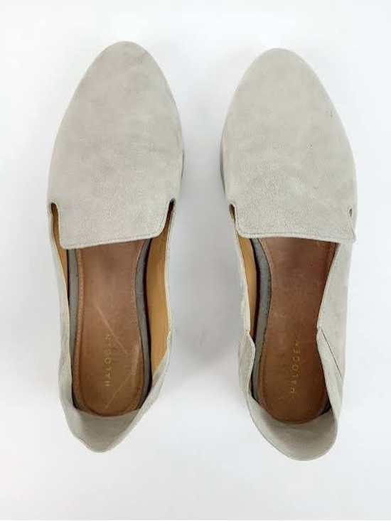 Halogen Shoes - Halogen Light Gray Suede Slip-On Loafers